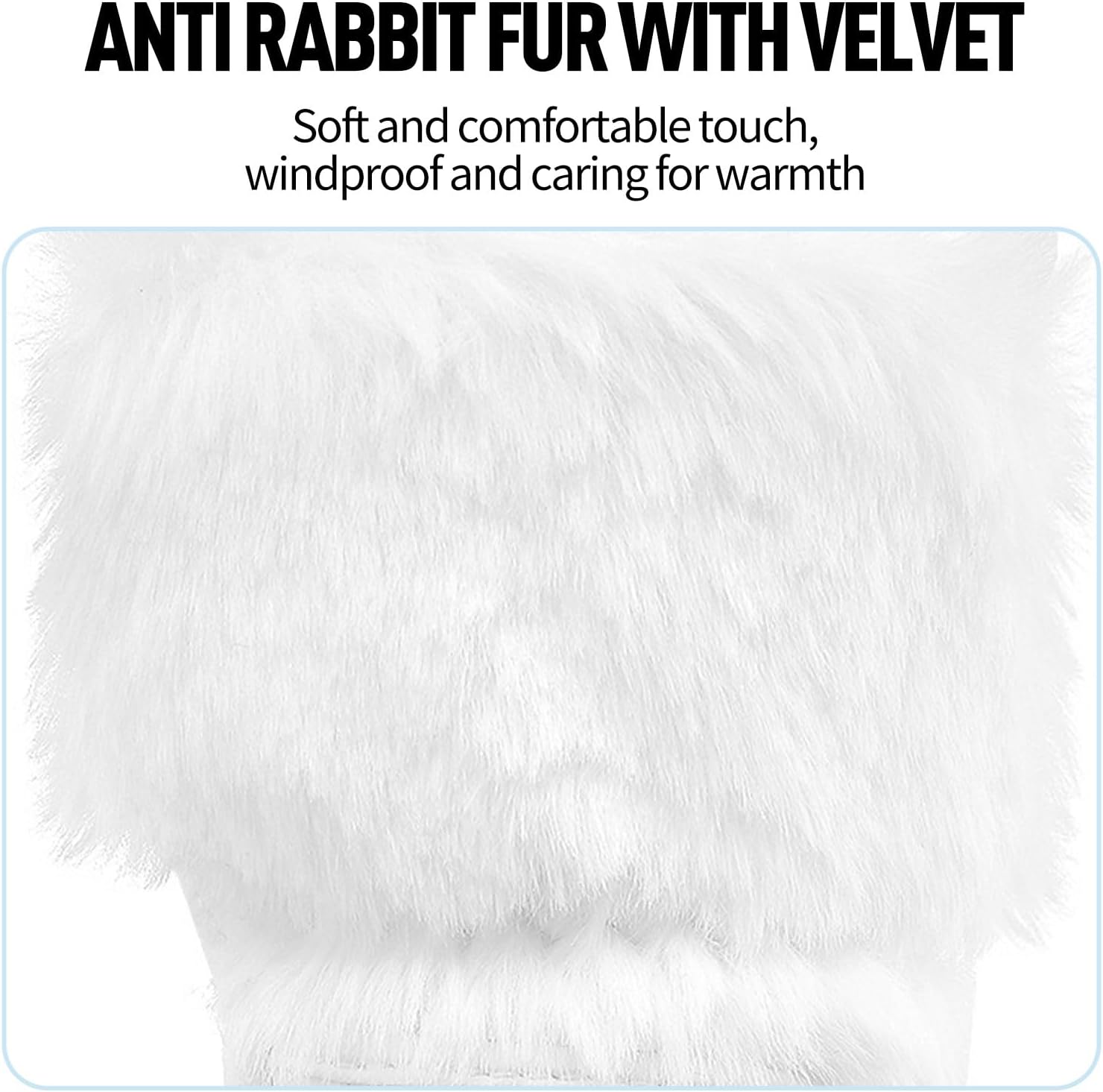 Women's Golf Gloves, Plush Thickened Imitation Rabbit Fur, Warm, Comfortable, Non-Slip