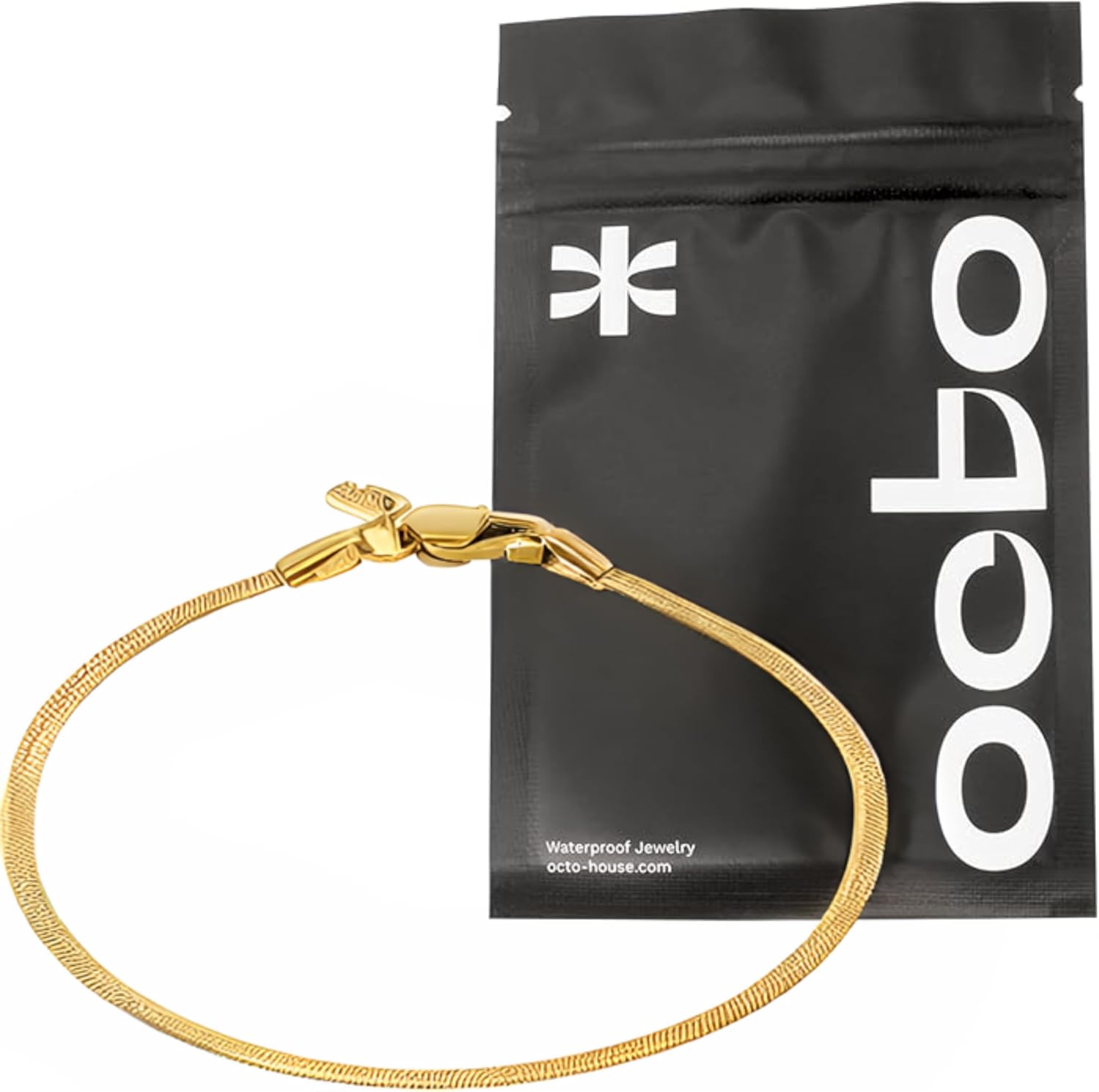 OCTO Bracelet for Men - Mens Chain Bracelet Silver & Stainless Steel Jewelry for Every Occasion - Top Accessories for Men - Waterproof Sweatproof No Tarnish for Everyday