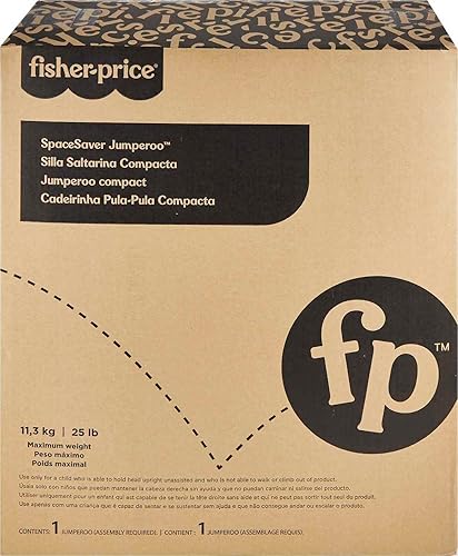 Miniatura 2 de Fisher-Price Baby Bouncer Spacesaver Jumperoo Centro de actividades con luces sonidos y marco plegable, perfección para cachorros