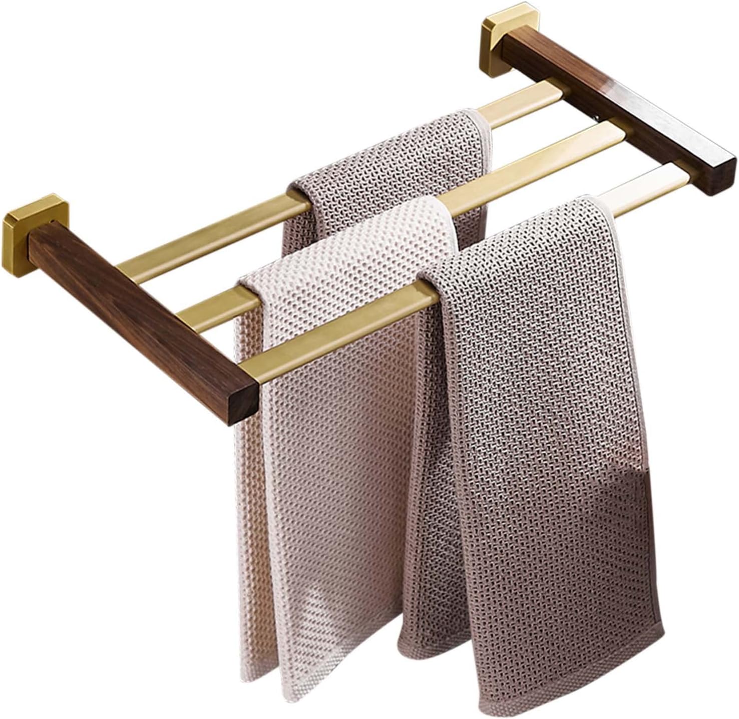 JiGiU 60c Porte-Serviettes Pliable à Double Couche Porte Serviettes JiGiU 60c Porte-Serviettes Pliable à Double Couche Porte Serviettes