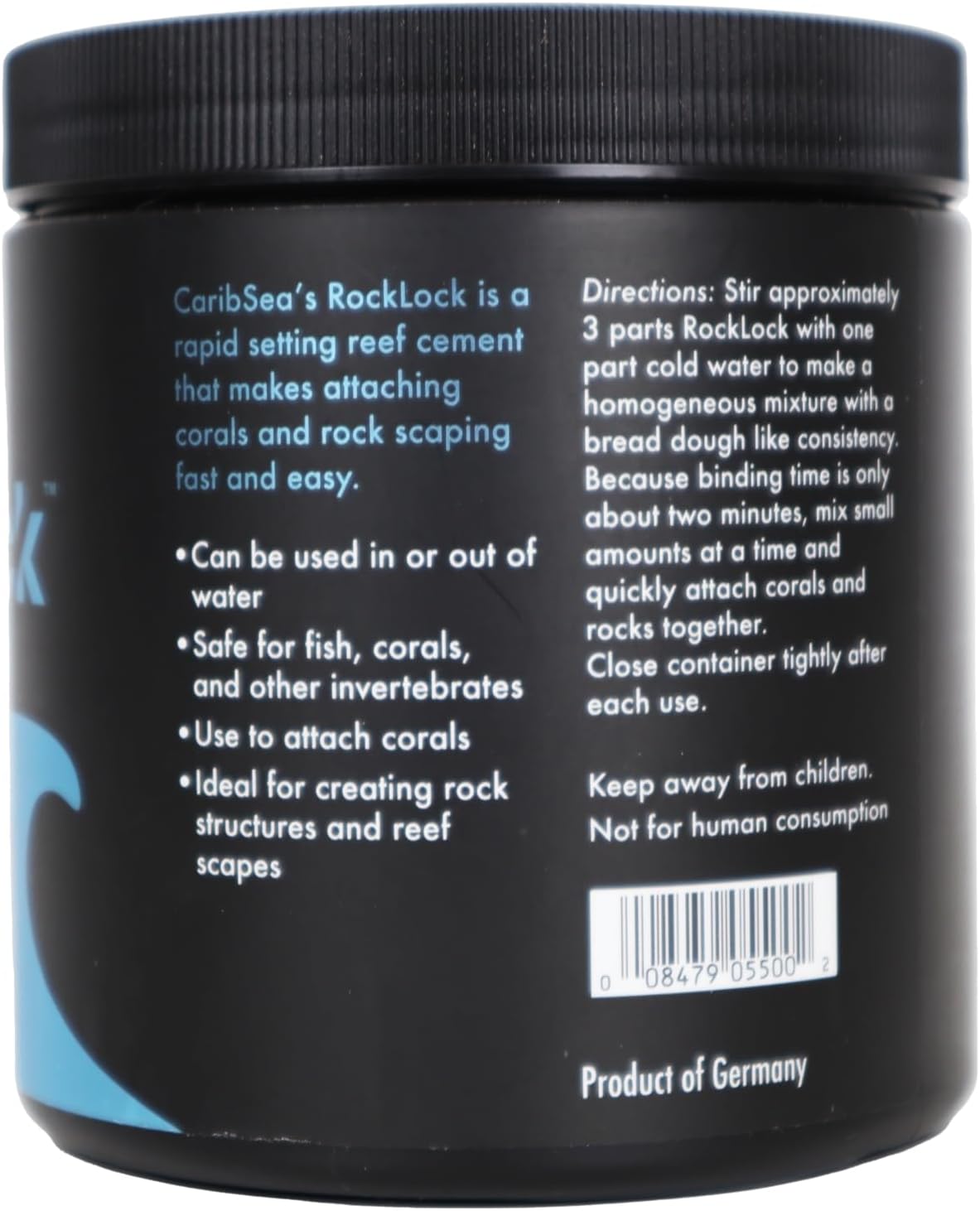 CaribSea Rock Lock 2 Minute Cement 500g (17oz) for Corals and Rocks