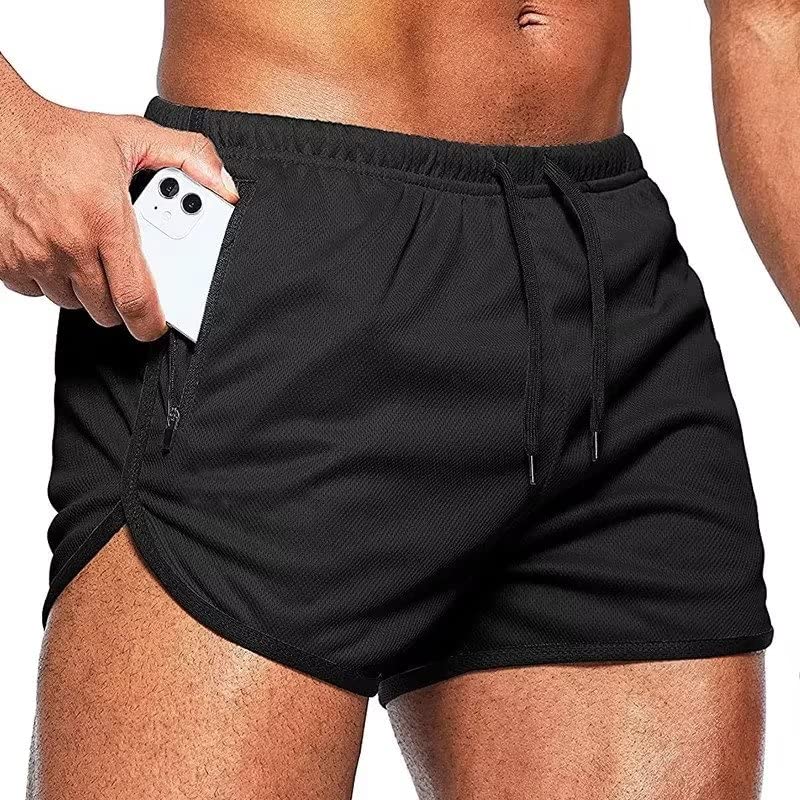 Vortewind Herren Sweatshorts Baumwolle - Elastische Sportshorts Mit Taschen