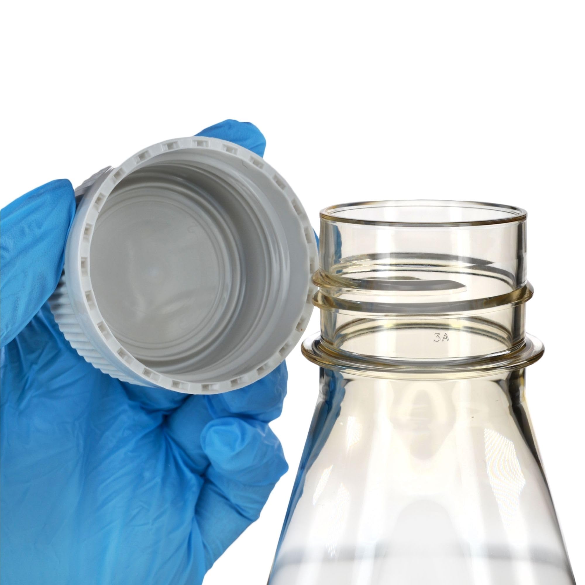 Eisco - Confezione da 6, 1L Sterile Policarbonato Erlenmeyer Fiasche, Non ventilato, Fondo piatto, Gamma Sterilizzato, USP Classe VI, Lab-Grade, Conservazione Chimica, Coltura Cellulare, Miscelazione