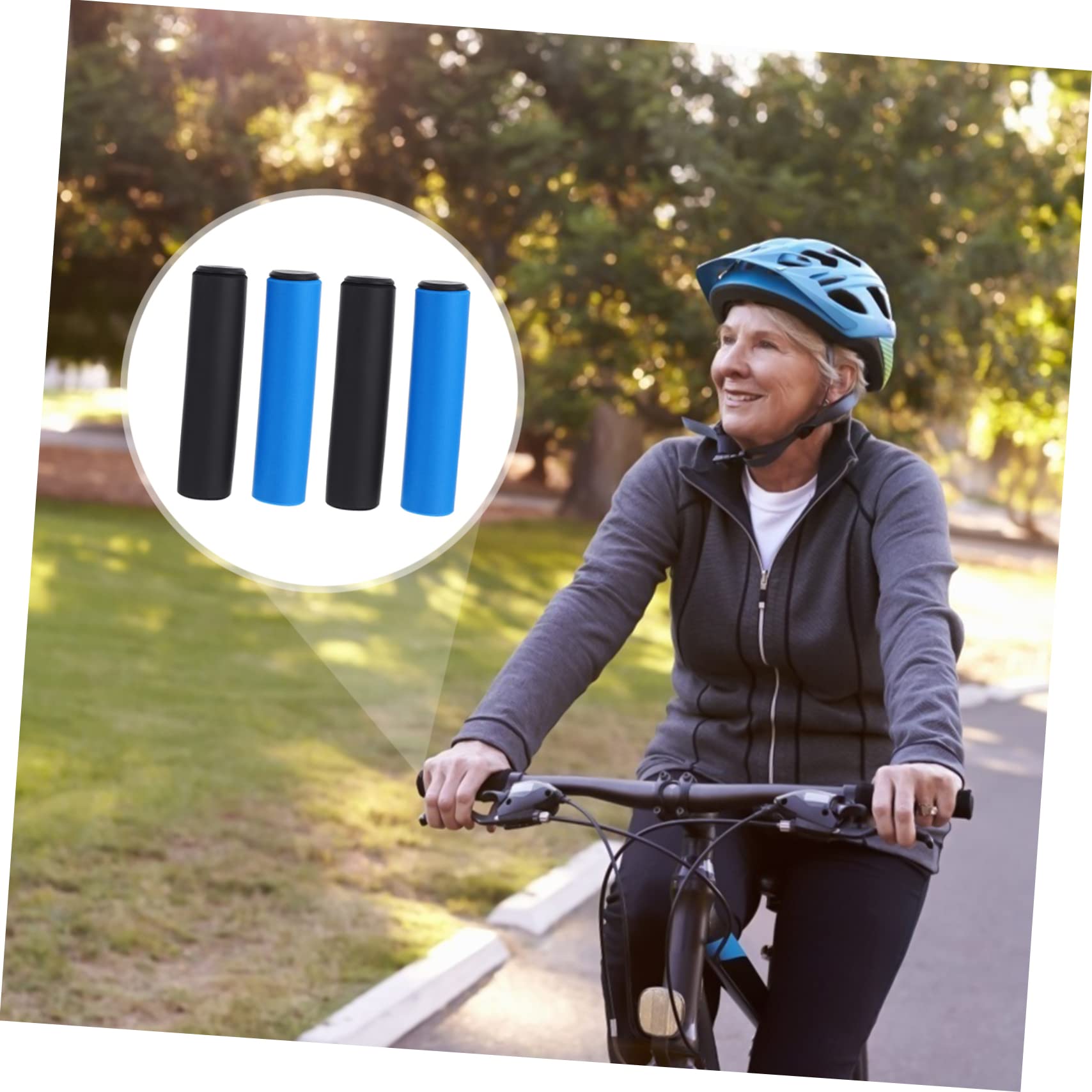 Yardwe poignée de vélo poignées de vélo Para Housses de poignées de Guidon Housses de poignées ergonomiques éponge Guidon de vélo de Montagne de poignées de Cyclisme