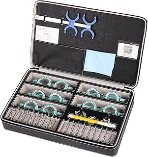 18Pcs Optical Trial Lens Set Optical Equipments Progressive Trial Lens Set Eye Diopter Measurement Equipment with 5 Optometric Trial Frames(Color:é»‘è‰²,Size:37 * 23 * 7cm)
