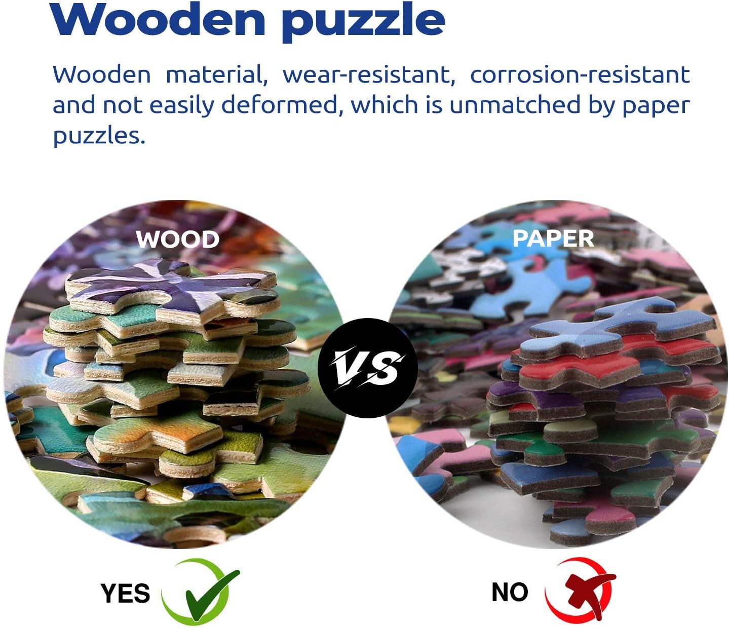 Uyou Who Really Loved English Springer Spaniels Jigsaw,Wooden Puzzles 1000 Pieces Educational Fun Game,Child Intellectual Jigsaw,Game Decompression Toys for Adults and Kids