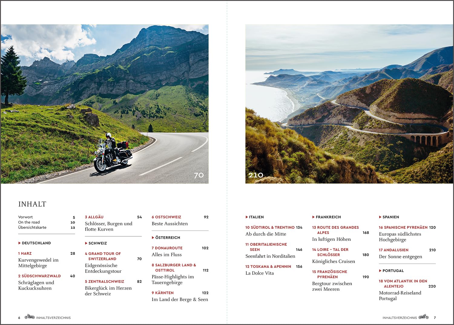 KUNTH Abgefahren – Die schönsten Bikertouren in Europa: Mit dem Motorrad durch Europa