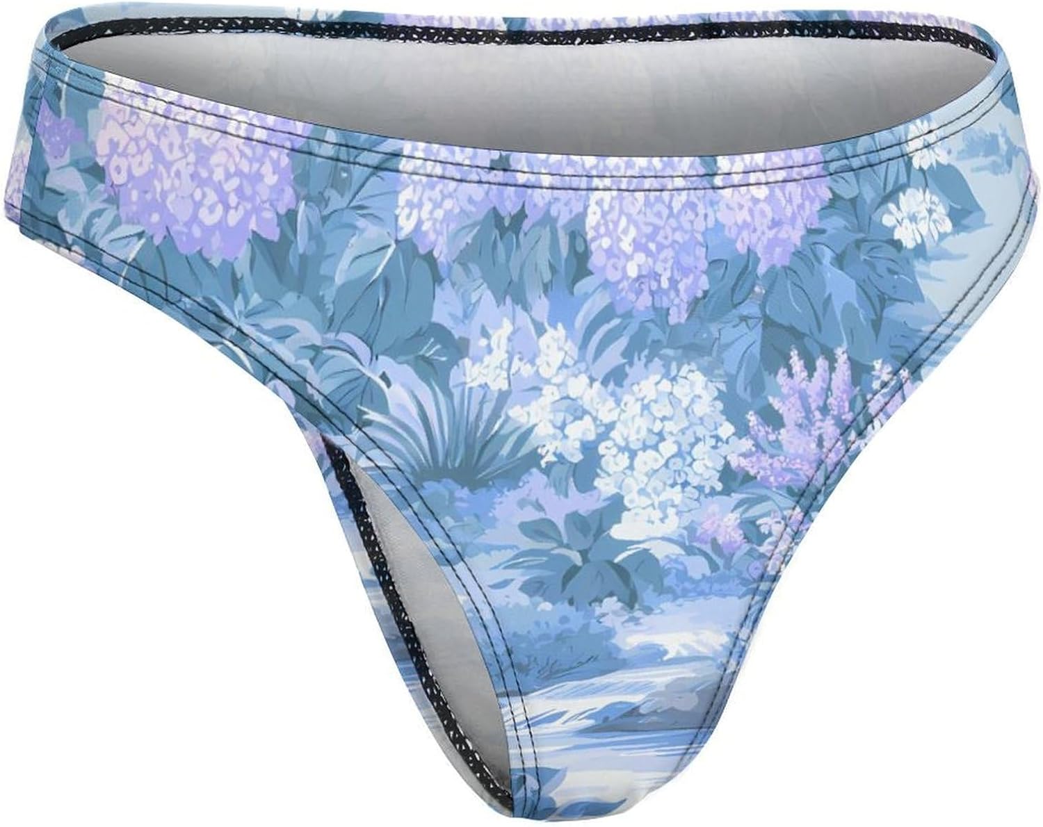 Hydrangeas Garden Breathable Thong Underwear Women Soft XX-Large (xx_l)