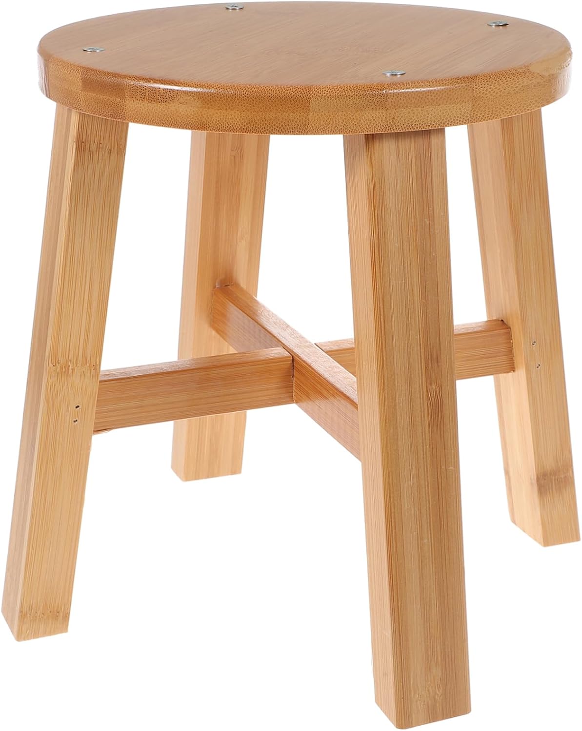 Stool Kids Step Bamboo Stool Footstool for Bathroom Kids Non-Slip Natural Bamboo Material