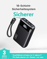 INIU 20000 mAh Power Bank, 22.5W gyors töltés, USB-C be és ki, kompakt külső akkumulátor telefonhoz, tablethez, utazáshoz 7