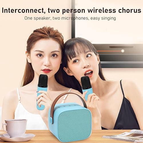 Miniatura 4 de Máquina de karaoke, máquina de karaoke para fiestas, función de sonido de reverberación, graves profundos, multifunción, batería de larga duración