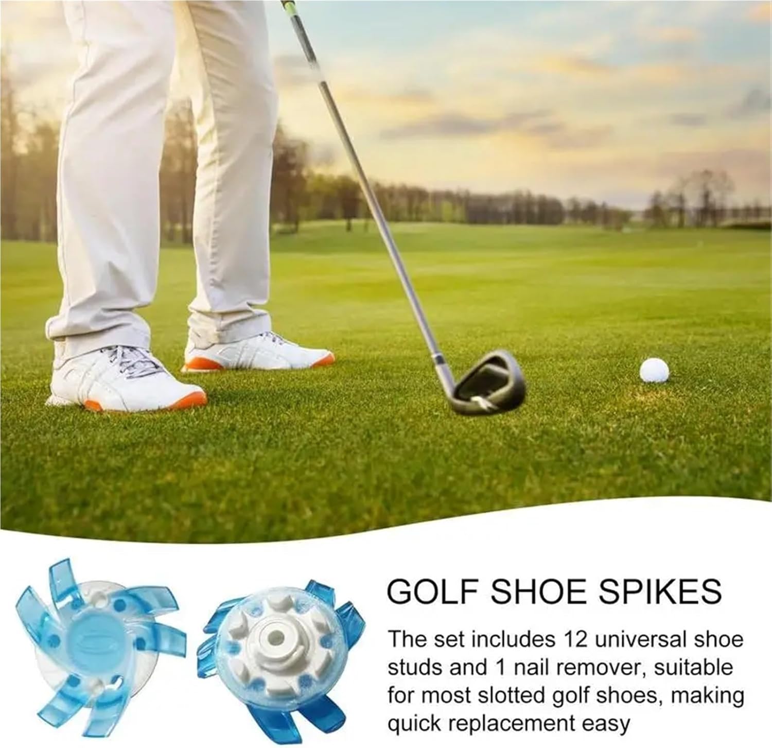 40Pcs Golf Shoe Spikes - Quick Twist Cleats