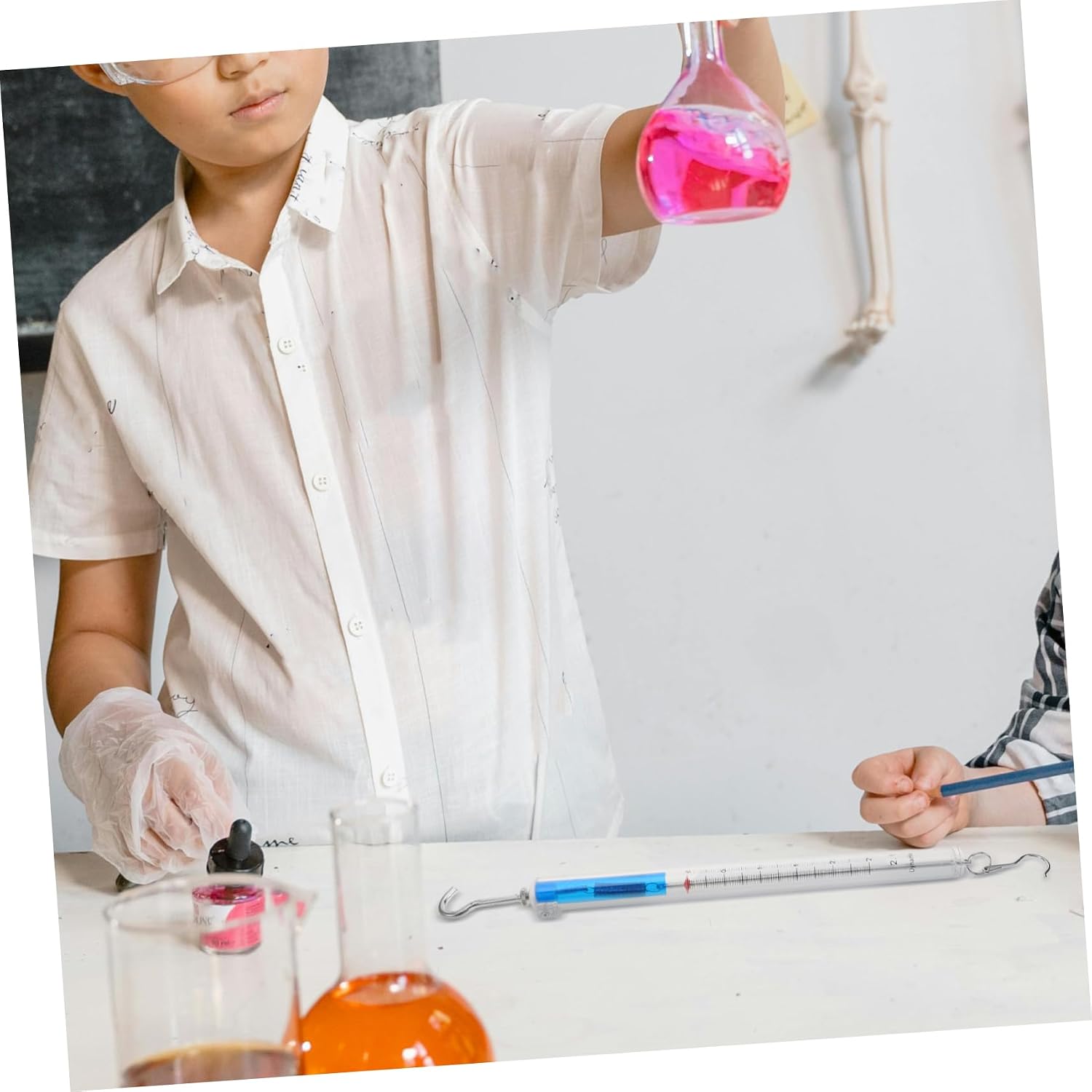 Cylinder Spring Balance Scale Newton Force Measurement Tool for Physics Experiments Teaching Aid and Science Classrooms