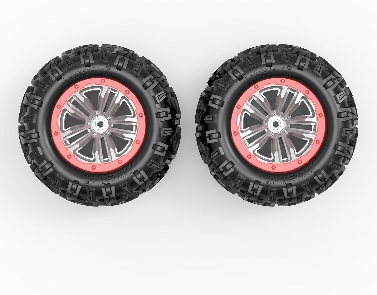 Hosim 12mm Hex RC Wheels & Tires for 1/10 RC Car Trucks Vehicle (Part NO.XLF-13)
