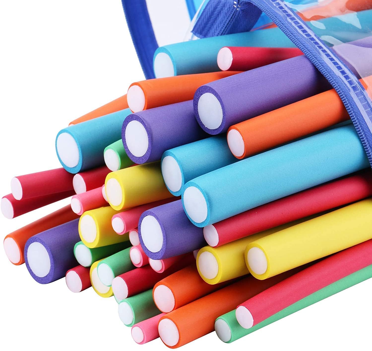 20 PCS Heatless Curling Irons for Short and Long Hair - Foam Curling Device Suitable for Overnight Styling