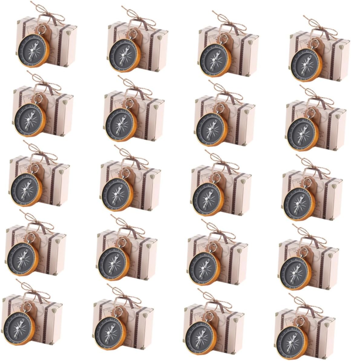 Mobestech 20pcs Pendant Wedding Candy Boxes for Favors Stamped Treat Storage for Parties Engagements and Anniversaries Wedding Packing