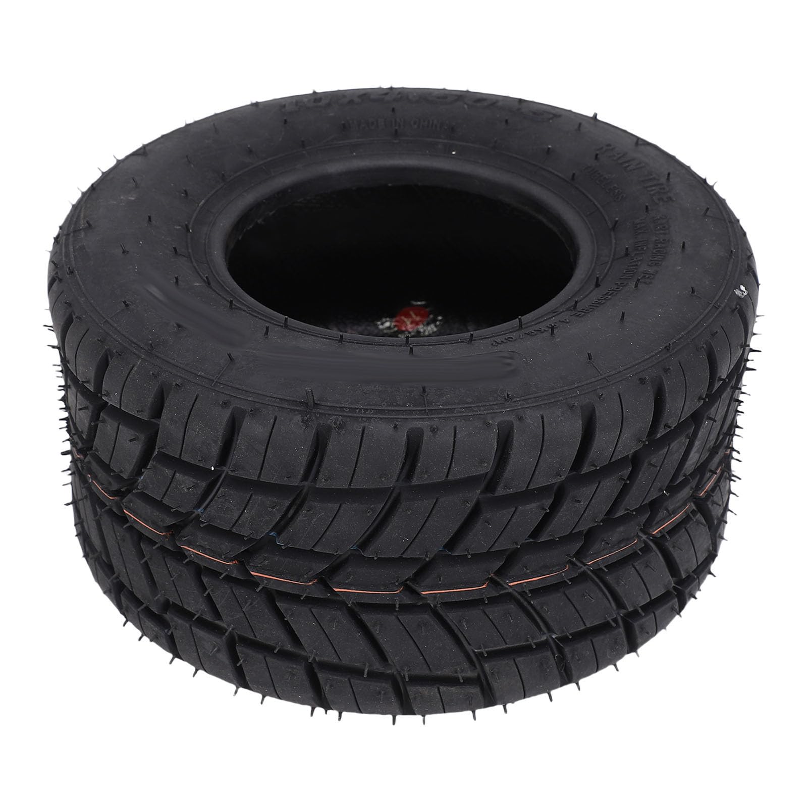 Pneumatico per Ruota Anteriore Go Kart, Pneumatico per Ruota Tubeless in Gomma ATV UTV 10x4.50-5, Battistrada Antiscivolo a 4 Strati Stabilità per l'uso in Pioggia per Cerchio Anteriore Go