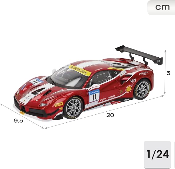 Bburago 1:24 Racing 488 Challenge - Red