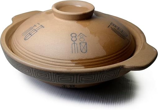 Casserole Pot Clay Bowl 50oz Red Shallow Pan for Cooking Dolsot Bibimbap Soup Baking Dishes Oven