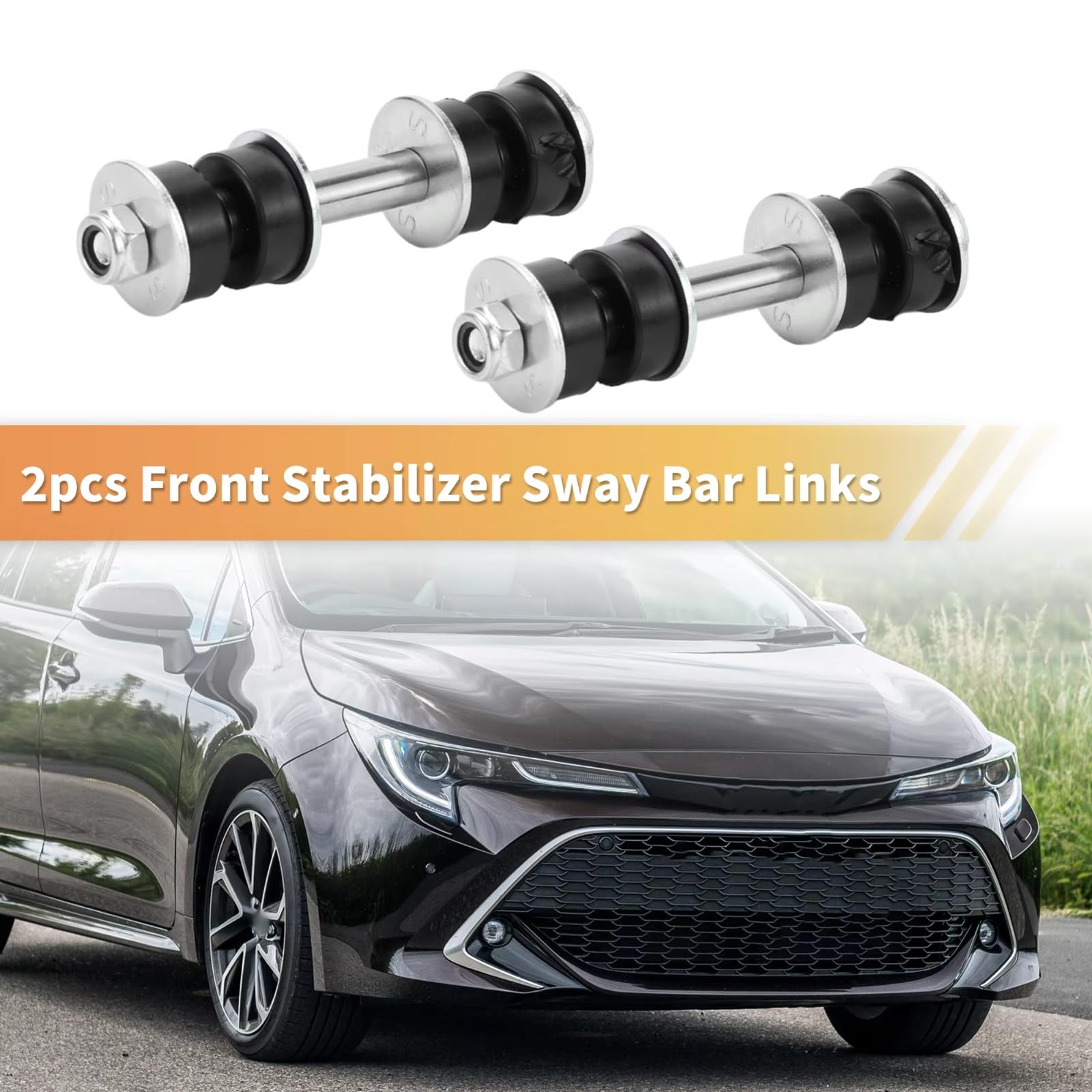 Bieletas de Barra estabilizadora Delantera (2 Unidades) para Coche. Bieleta de Barra estabilizadora Delantera 4881952010 4881752010. Compatible con Echo 2000 2001 2002 2003 2004 2005.