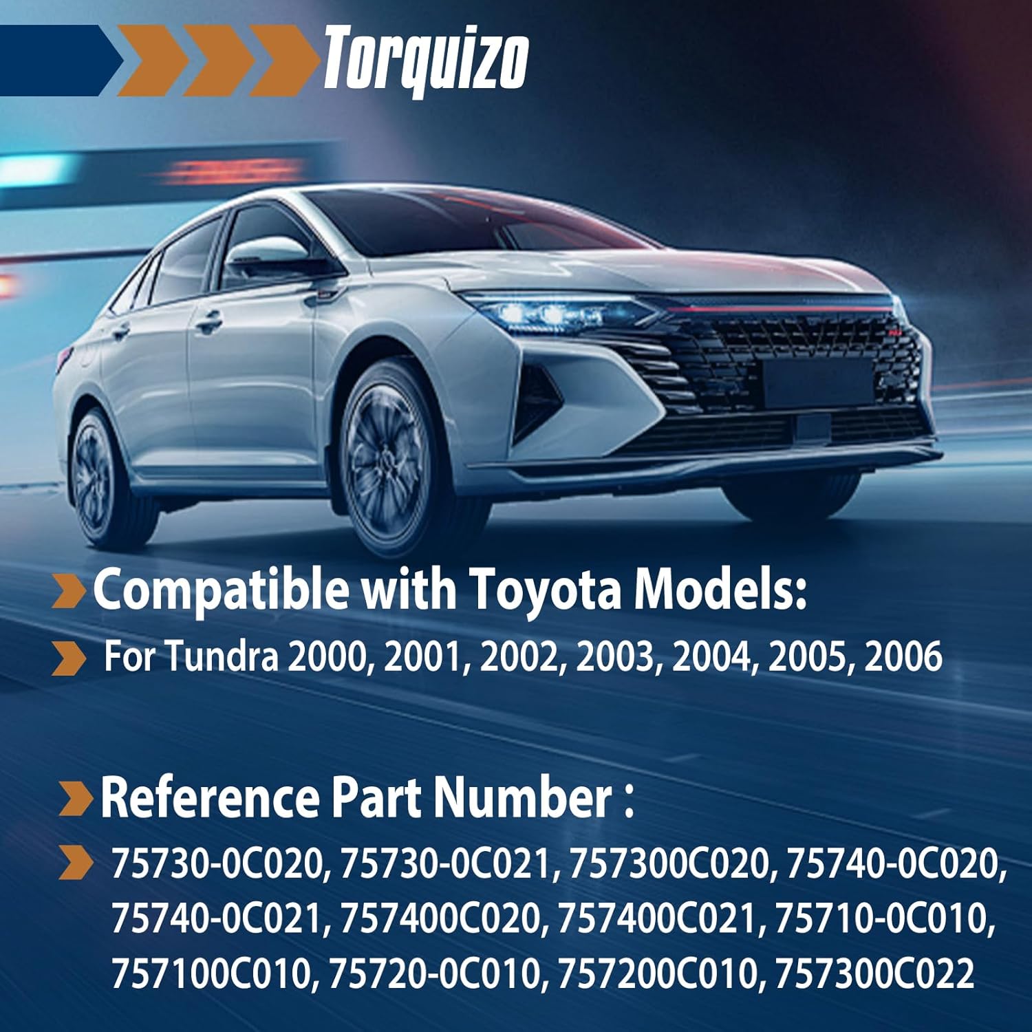 Door Belt Molding Weatherstrip Trim Seal Belt Kit 4-Piece Compatible with 2000-2006 Toyota Tundra Front & Rear Replaces OE 75740-0C022 75730-0C022 75720-0C010 75710-0C010