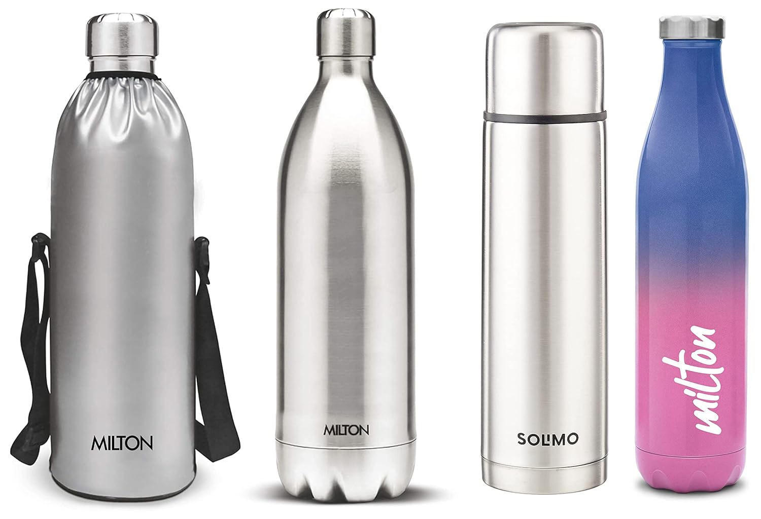 milton Duo DLX 1500 thermosteel hot and Cold Water Bottle, 1.5ltr