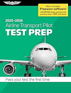 Airline Transport Pilot Test Prep 2025-2026: Paperback plus software―pass your FAA exam (ASA Test Prep Series)