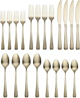 Vista 2 de Cambridge Silversmiths Keene Champagne Satin - Juego de cubiertos de 20 piezas, servicio para 4