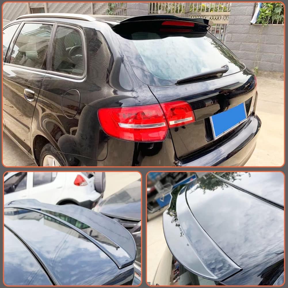 Rear Trunk Spoiler for Audi A3 2013 Hatchback 4-Door Gloss Black Rear Boot Lid Highkick Spoiler Wing Lip Facotry Outlet