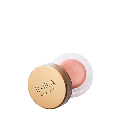 INIKA Maquillaje vegano orgánico – Crema multiusos para labios y mejillas con aceite de almendras y vitamina E, tinte hipoalergénico para labios y