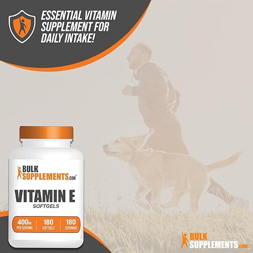 Miniatura 4 de BULKSUPPLEMENTS.COM Cápsulas blandas de vitamina E de 400 UI - Suplementos de vitamina E, cápsulas de vitamina E - Soporte antioxidante, cápsulas
