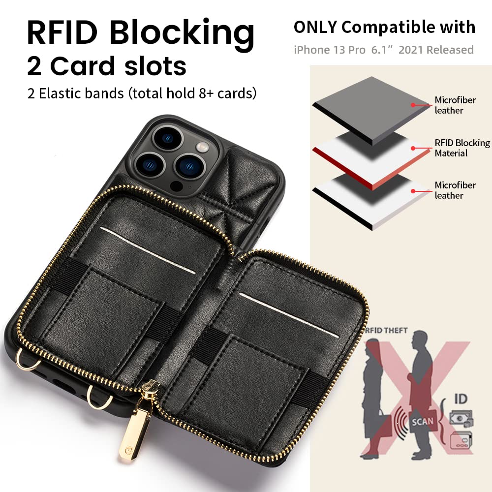 Amazon.co.jp: CUSTYPE iPhone 13 Pro対応 ケース ウォレット カード