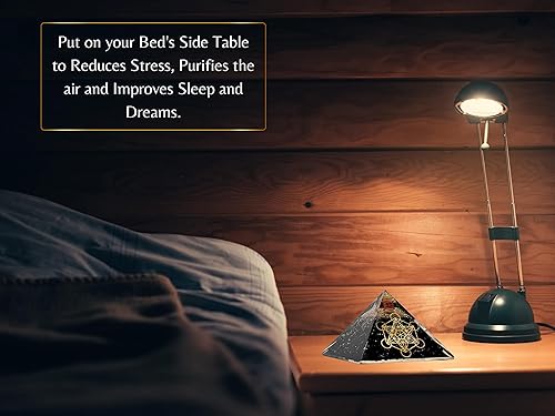 Miniatura 8 de Pirámide de orgón grande de piedras de shungita | Cristal de pirámide de shungita | Pirámide de orgonita cubo de metatrón | Pirámides de órgano