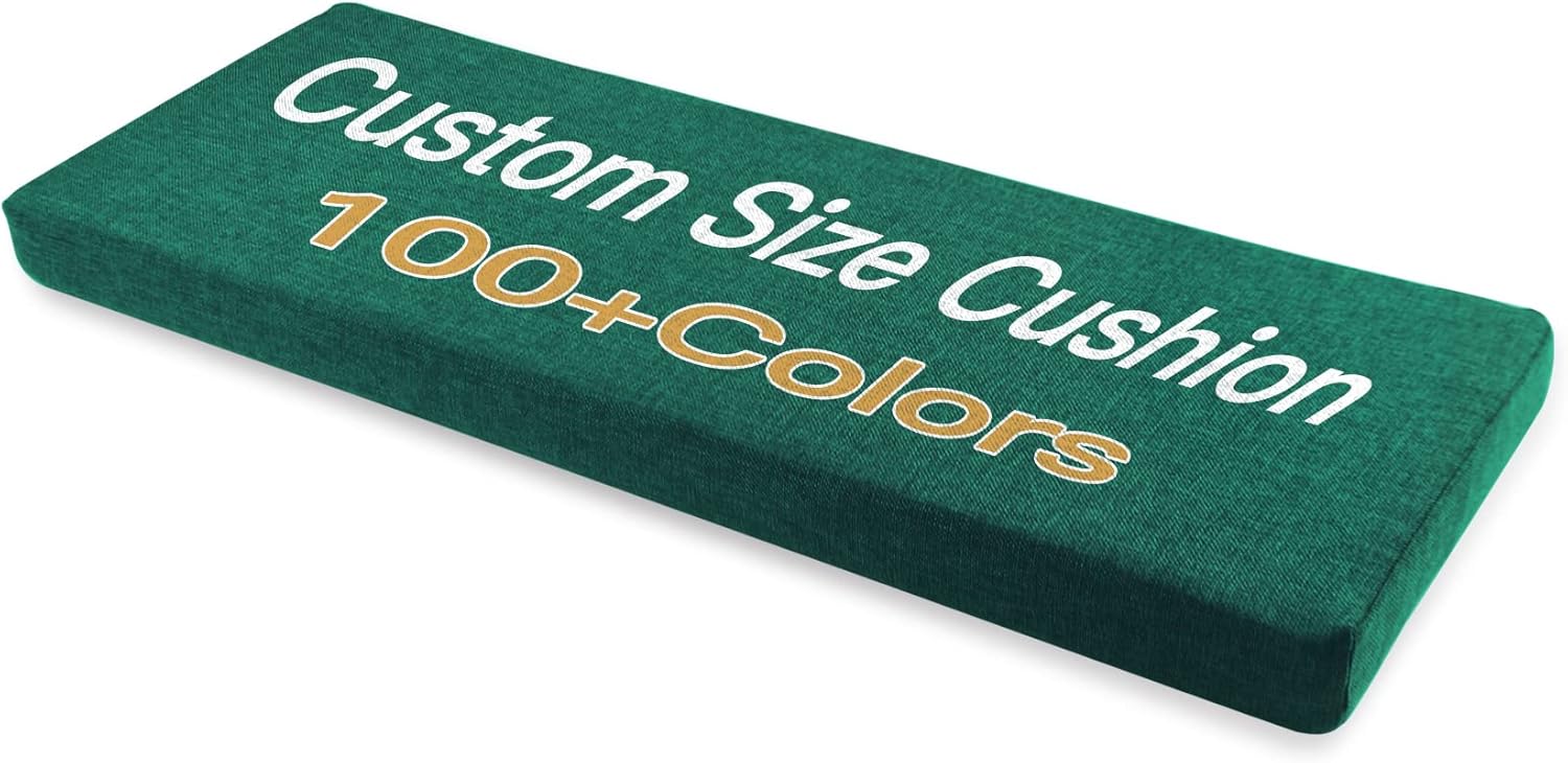 Focuprodu Custom Bench Cushion, Patio Furniture Cushions, Nonsilp