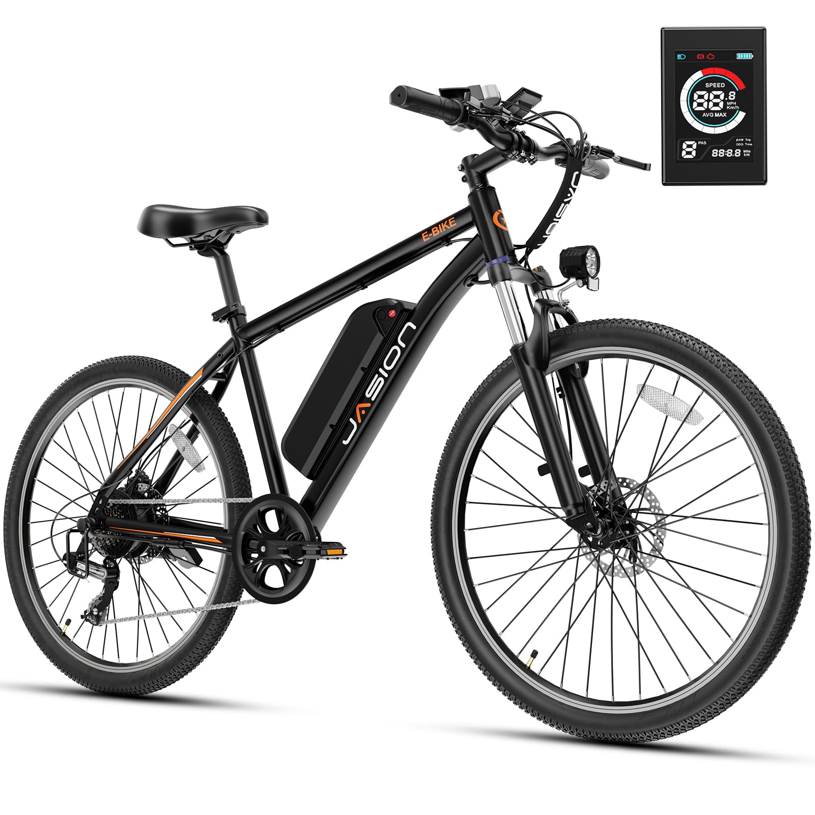 Jasion EB5 Electric Bike for Adults 26" tire with 1000W Peak Motor