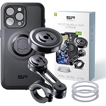 SP CONNECT Moto Bundle II AVM Xtreme | SPC+ |Compatible with iPhone 15 Pro Max | Phone Mount for Motorcycle | Motorcycle Phone Holder | Handlebars