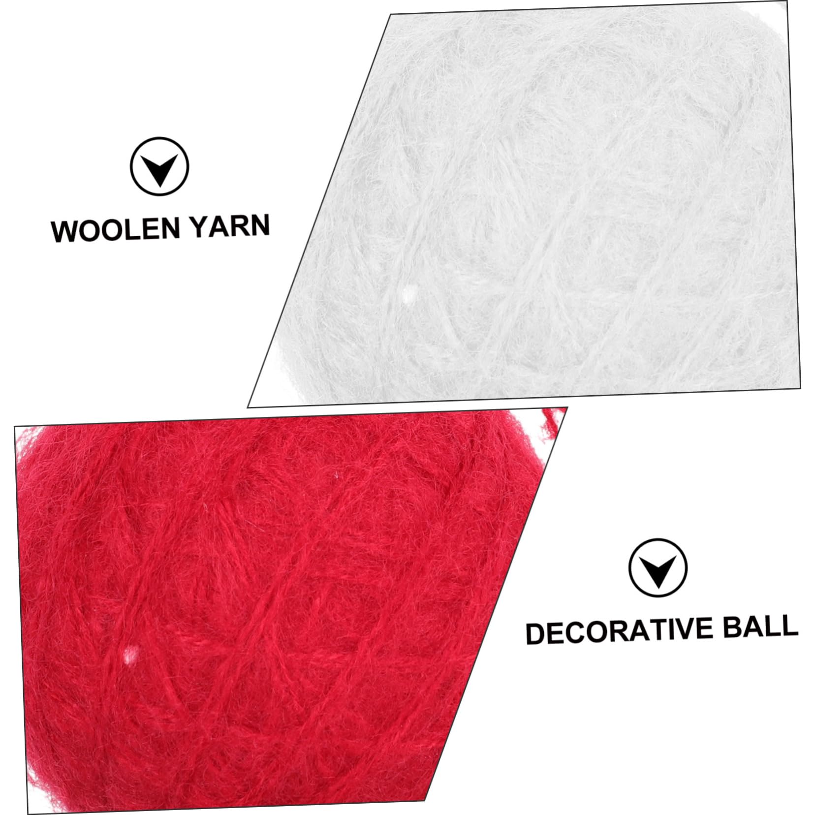 Alipis 3 Sätze Wollknäuel Weihnachtsbasteln Weihnachts Basteln DIY Weihnachtskugeln Festonlicht Weihnachtsschrankdekoration Hängende Bälle Weihnachtsbaumschmuck Garn Rot 10 Stück * 3