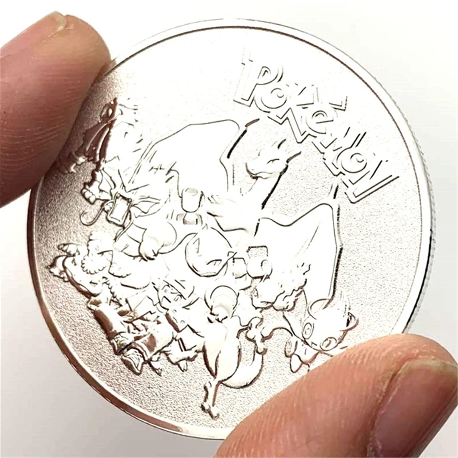 Amazon.co.jp: 非磁性ポケモンシルバーコイン日本のポケモン周辺コイン