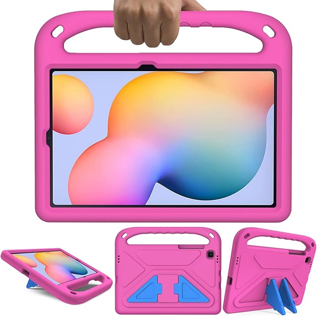 GOZOPO Kids Case for Samsung Galaxy Tab S6 Lite (2022/ 2020) SM-P613/ SM-P619/ SM-P610/ SM-P615 - Lightweight & Shockproof Handle Stand Case