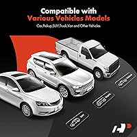 Vista 4 de A-Premium 2 unidades de protectores universales negros contra salpicaduras, aletas de barro, guardabarros, guardabarros, guardabarros, guardabarros