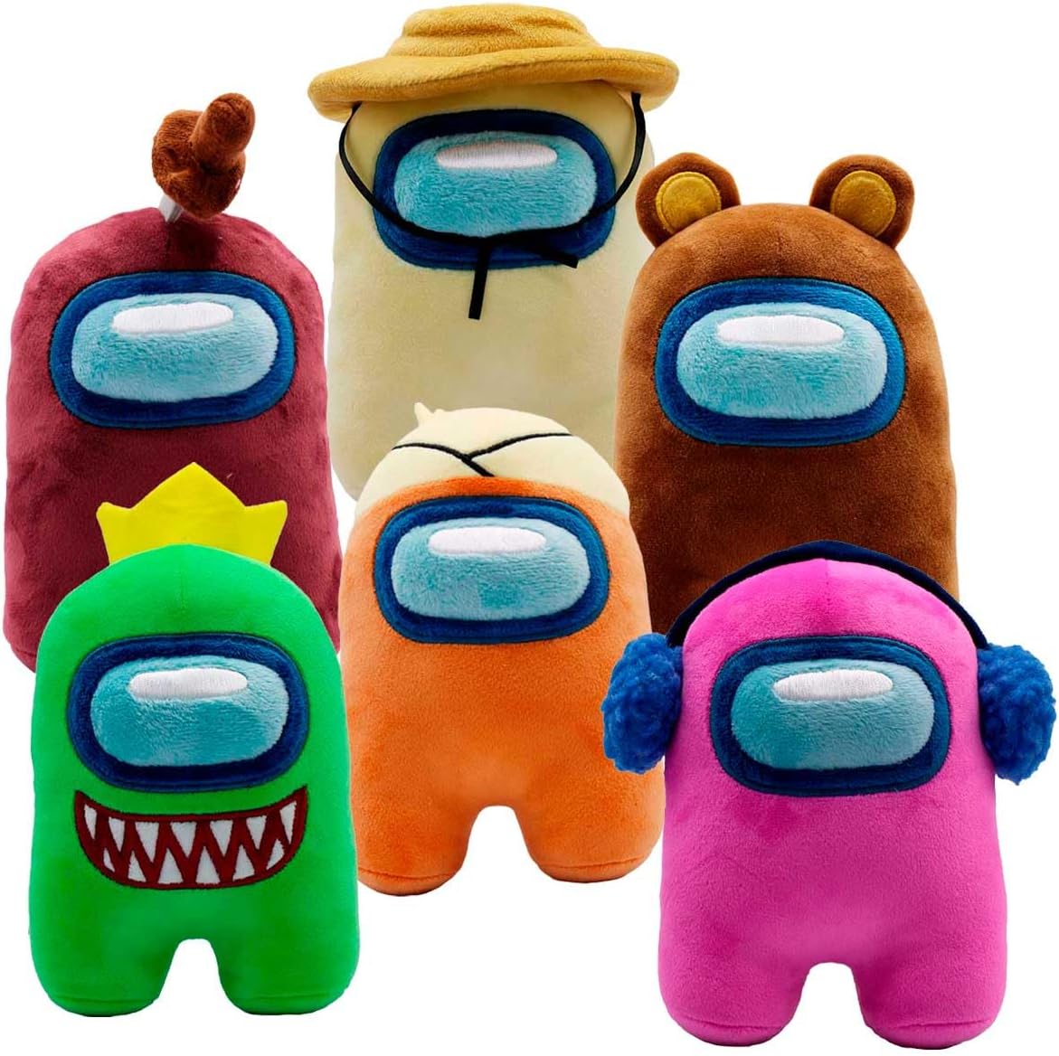 Just Toys LLC Among US 6" Plush Series 4 (Orange w/Bandages)