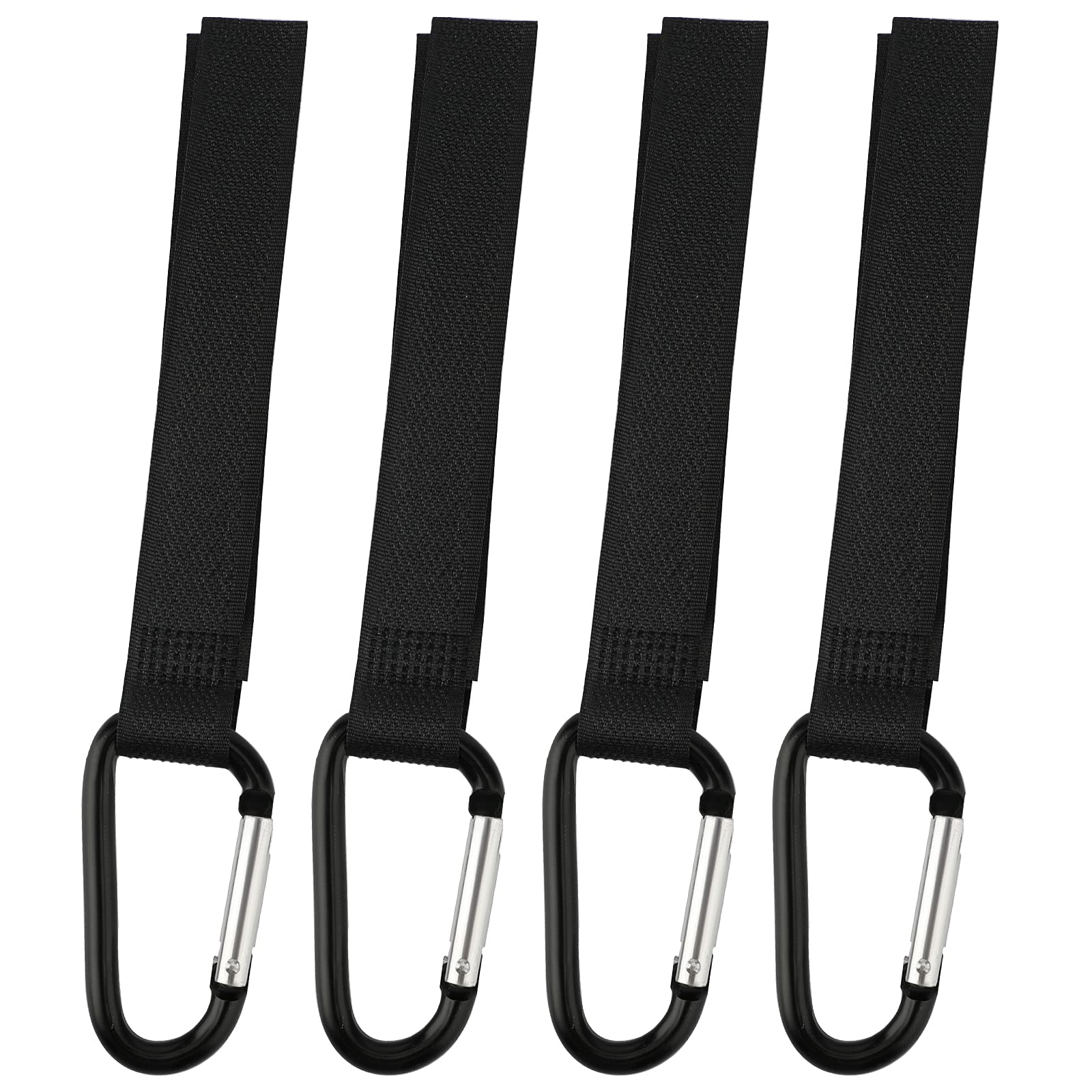SAVITA 4pcs Stroller Hooks Stroller Hanger Mommy Clip Carabiner Hooks Clips for Hanging Bags Purse Diaper Bags