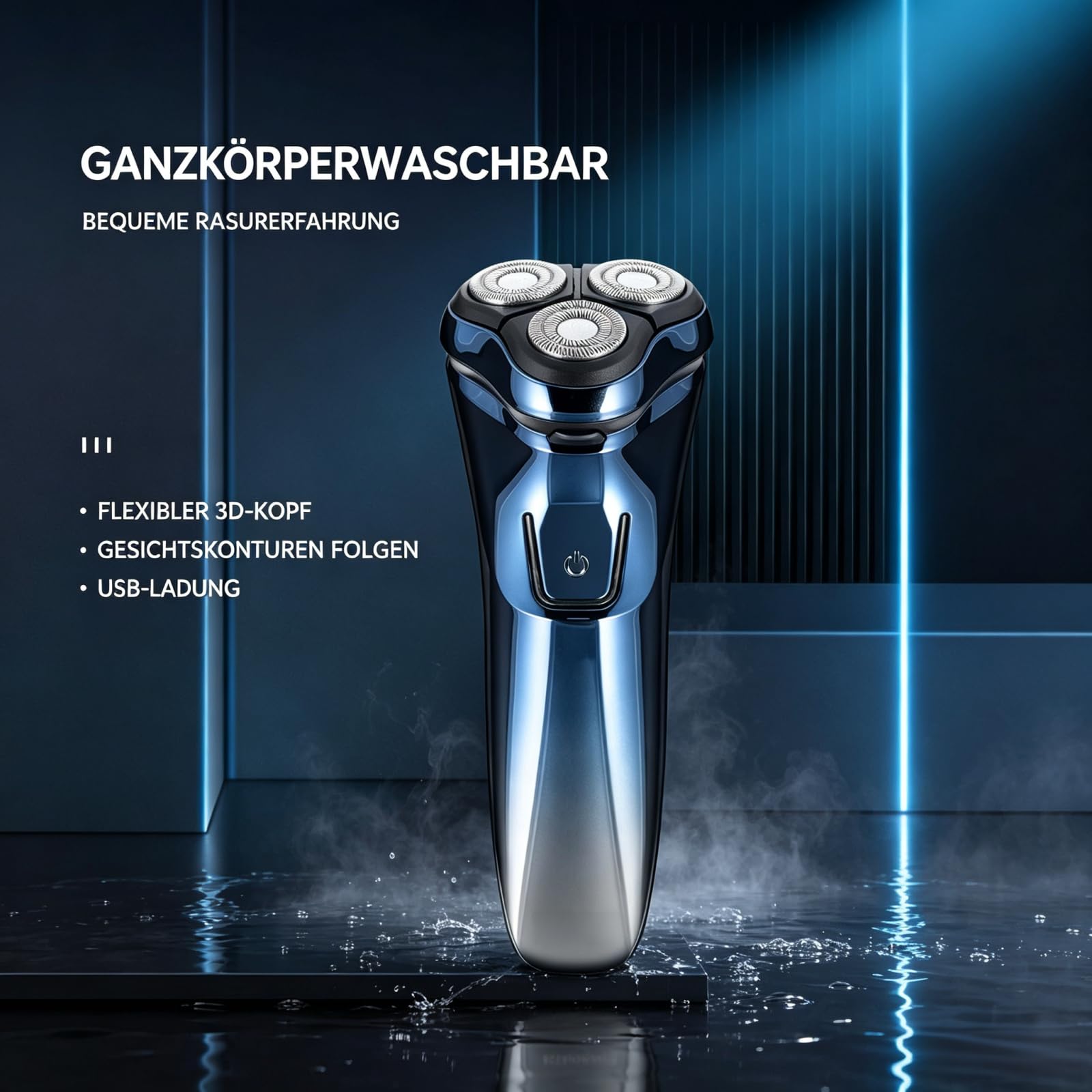 Men's Razor V1 Pro‑Herrenrasierer (Schwarz)