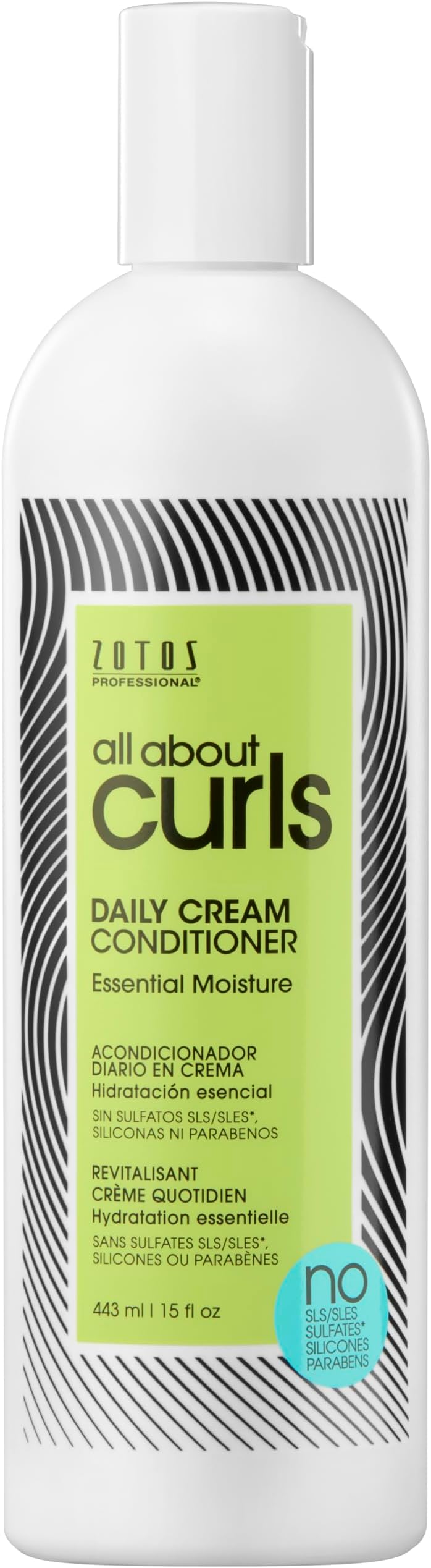 Daily Cream Conditioner | For Curly Hair | Essential Moisture | Strengthens & Softens | 3X Resistance to Breaking | Cruelty Free | Sulfate & Paraben Free