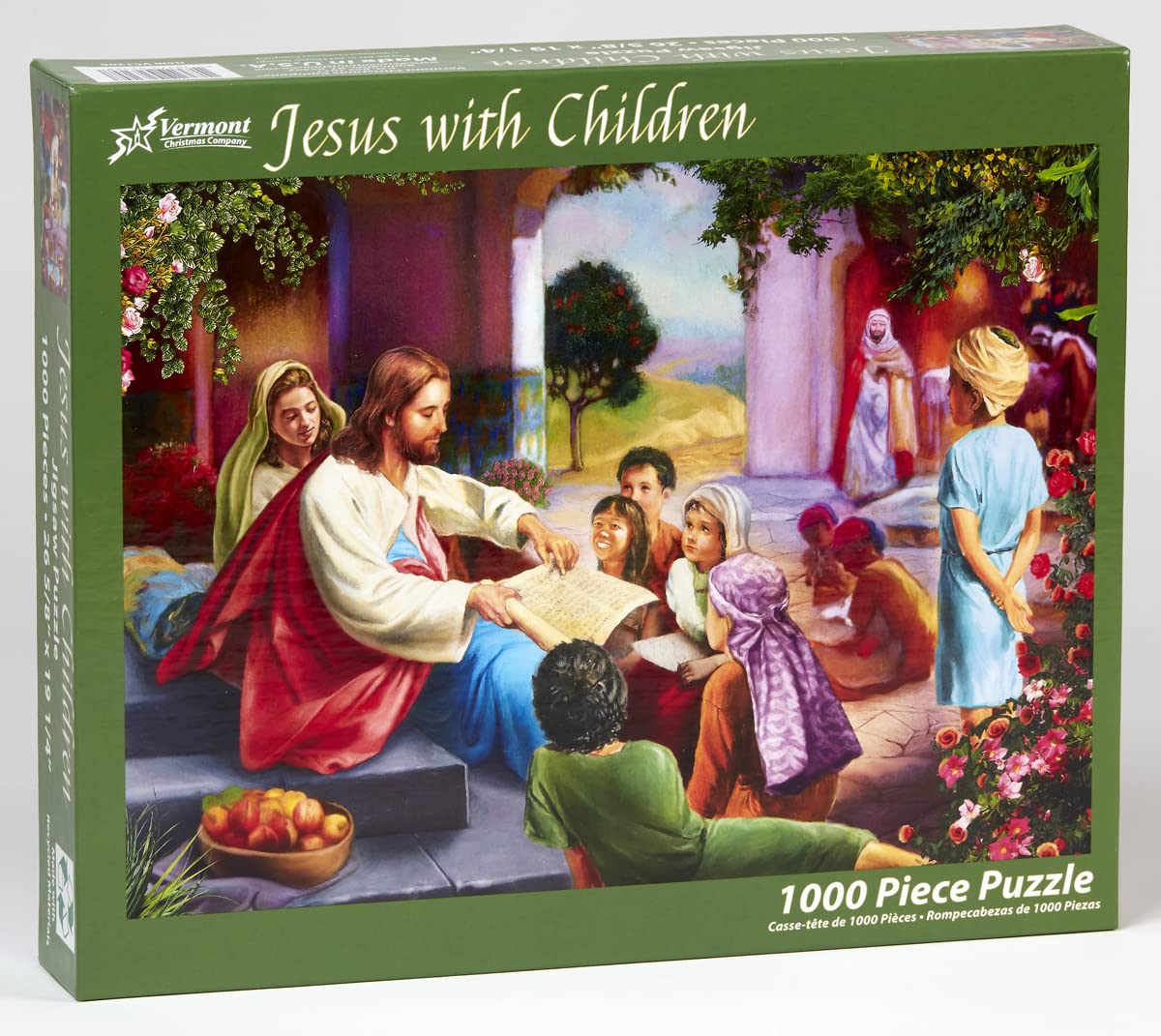 Vermont Christmas Company Jesus mit Kindern Puzzle 1000 Teile