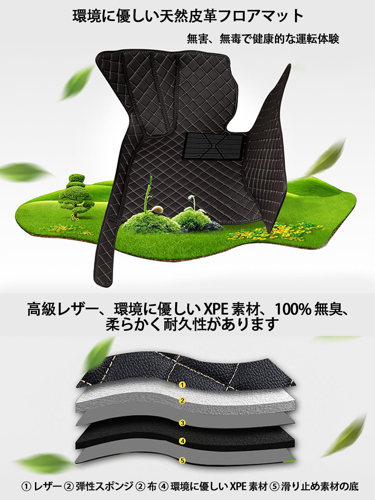 Amazon | カーマット 車種専用設計 3Dフロアマット フロアマット XPE 