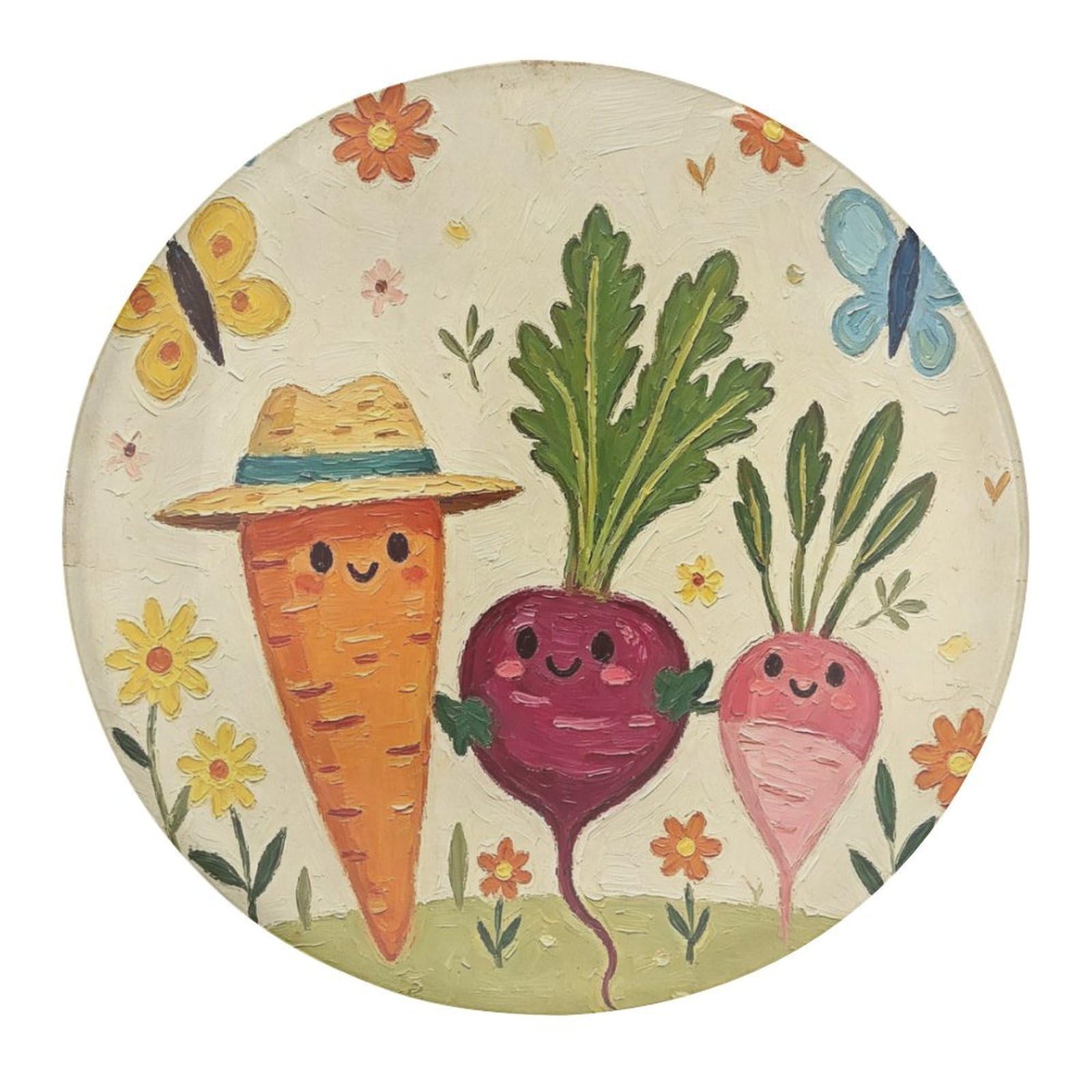 Fekiloot Style Cute Vegetable Refrigerator Magnet Fridge Magnet4 Pcs