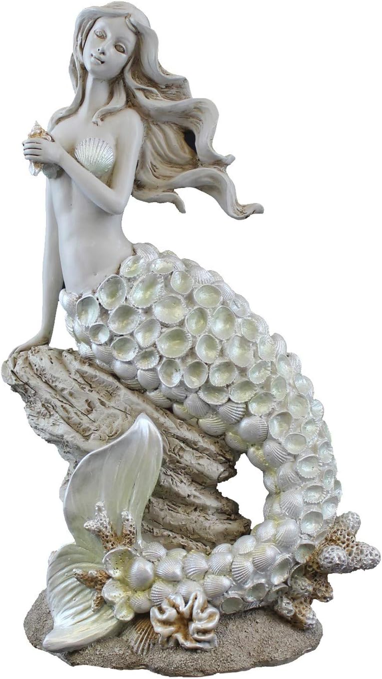 Beachcombers MD Mermaid Figure on Rock Home Decor