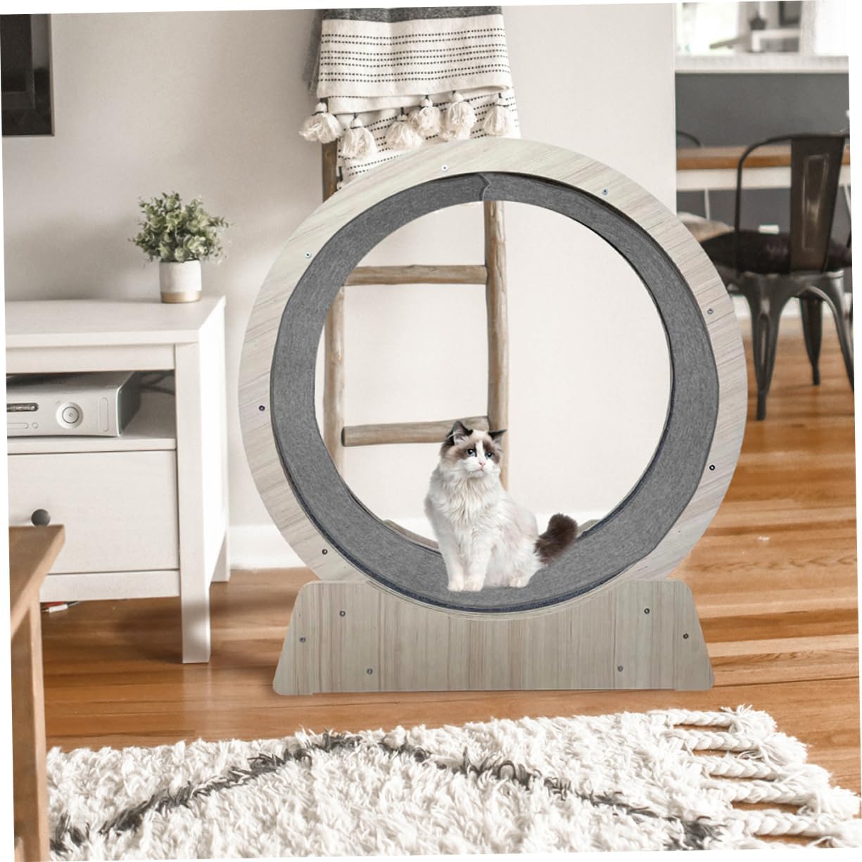 BESPORTBLE Cat Exercise Wheel Mat Nonslip Replacement Pad for Indoor Cats Comfortable Scratch Pad Cushion Treadmill Safe Fitness Mat for Healthy Pet Activity