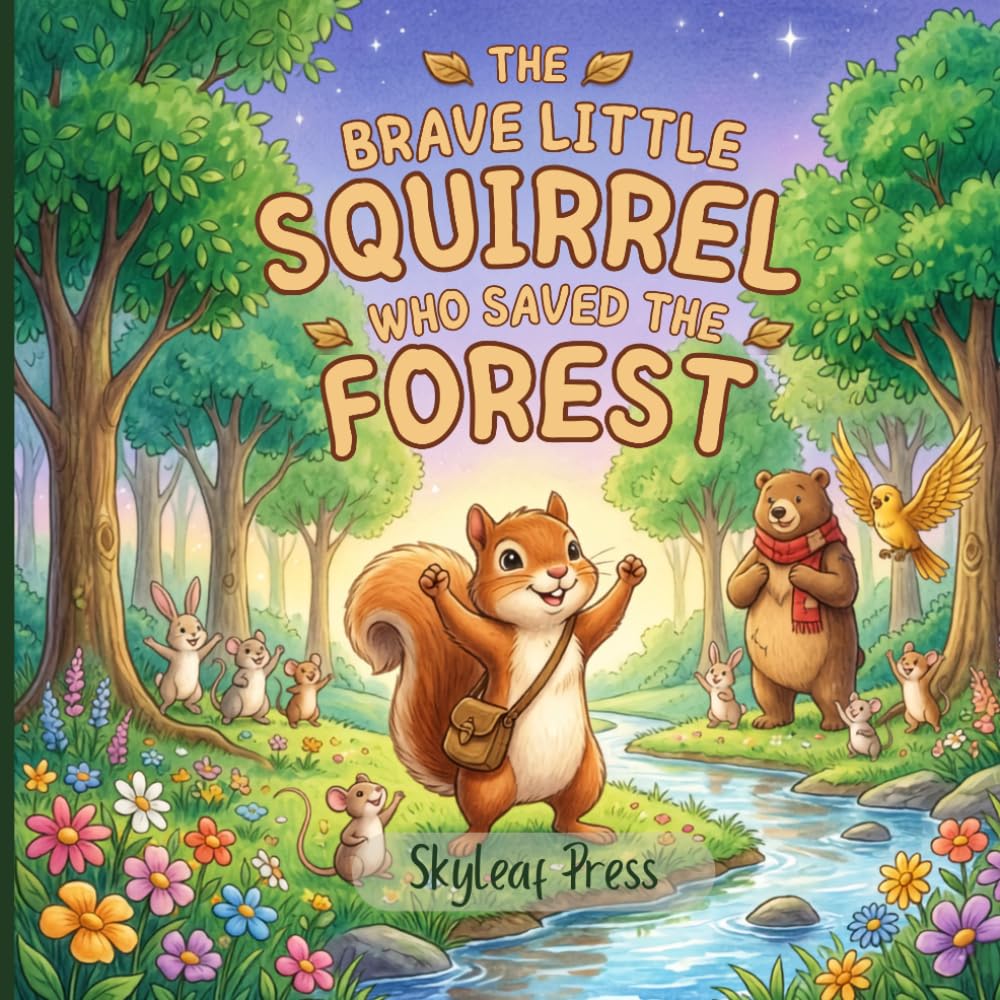 The Brave Little Squirrel Who Saved the Forest: A Children's Adventure Story About Courage, Teamwork, Friendship, and Caring for Nature